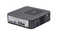 ELSKY-Fabricante I3HGP DDR3, Mini PC Barebone, I3, I5, I7, Ubuntu, 8GB, 256GB, DC12V5A, alimentación para cliente ligero