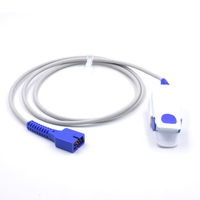 DS-100A 9 Pin konektor Nellcorrs oximax kompatibel Spo2 Sensor kabel pendek Sensor klip jari dewasa diskon besar