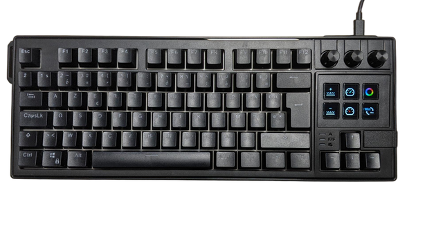 K1 Pro Mechanical Keyboard with LCD Keys & French Keycaps | OEM Factory Support