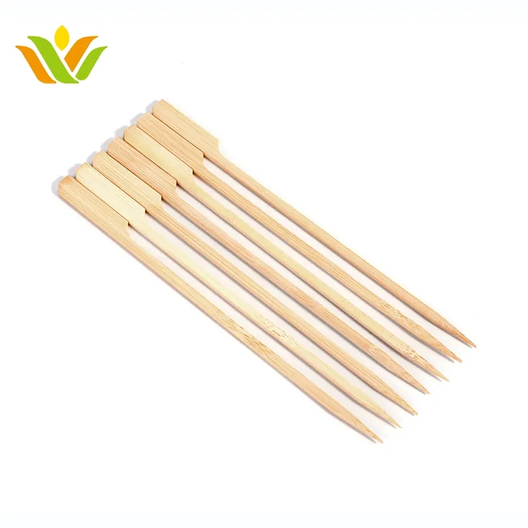 Nature Bamboo Gun Handle Grill Shrimp Bbq Teppo Skewer in box