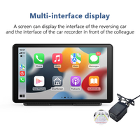 Radio para Auto de 7 Pulgadas con CarPlay Inalámbrico, Android Auto, GPS, WiFi, Reproductor Multimedia con Soporte para Cámara Trasera
