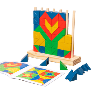 Wholesale <strong>Child</strong> Educational Early Cube Space Logical Thinking Training Game <strong>Building</strong> <strong>Blocks</strong> Wood Puzzle <strong>Blocks</strong> - Product Image 1