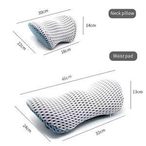 2025 New Comfortable <strong>Headrest</strong> &amp; Lumbar Pillow Set / Custom Car Lumbar Cushion for Reading &amp; <strong>Bed</strong> Rest - Product Image 5