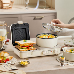 Little Bear 3 en 1 Máquina para Desayunos DSL-L01H1 Tostadora Eléctrica Multifunción para Uso Doméstico Blanca - Product Image 1