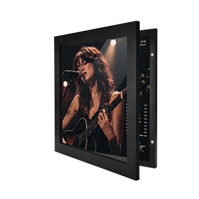 FSC EUDR UV Protection Wall 12"x12" Front-Opening Magnetic Vinyl Record Frame