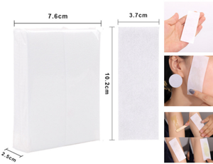 Bandes de <span class=keywords><strong>cire</strong></span> dépilatoire non tissées jetables 100 pièces/paquet pour l'épilation des petits <span class=keywords><strong>sourcils</strong></span> faciaux épilation papier salon de beauté - Product Image 3
