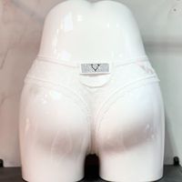 Celana Dalam Wanita Victoria's Secret Warna Solid dengan Bordir Renda, Model V Berongga dengan Renda Berlian Seksi