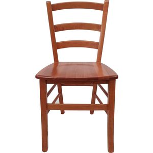 Sedia Country in Legno di Ciliegio 43x42x86 Cm, Robusta Sedia Tradizionale per la Casa - Product Image 3