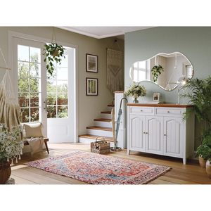 Miroir mural irrégulier Wiserset 26x46 pouces, sans cadre, en forme de nuage, design contemporain pour salle de bain, chambre à coucher, salon - Product Image 2