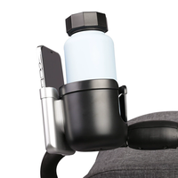 Portavasos 2 en 1 para Cochecito con Soporte para Teléfono, Portavasos Universal para Cochecito de Bebé