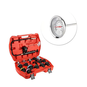Kit de <span class=keywords><strong>test</strong></span> de fuites pour système de refroidissement de voiture 18 pièces, testeur de pression de radiateur, détecteur de fuites de liquide de refroidissement, outil de nettoyage sous vide pour joint de culasse - Product Image 4