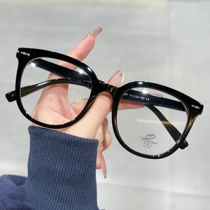 Montura de gafas ópticas retro Tr22267 para mujer y hombre, tamaño mediano, anti luz azul, unisex, montura redonda con lentes de PC - Product Image 1