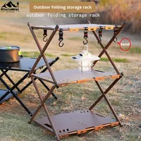 Table de camping moderne pliable carrée 2 places en acier inoxydable pour l'extérieur, barbecue, pique-nique, fruits