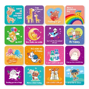 جديد 60 قطعة صندوق الغداء ملاحظات للأطفال لطيف تحفيزية وملهم تفكيرك بطاقات للأولاد والبنات صندوق الغداء