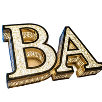 Lettres en relief 3D en LED, effet diamant acrylique, enseigne publicitaire lumineuse, logo personnalisé pour devanture de magasin, plusieurs couleurs, fabricant