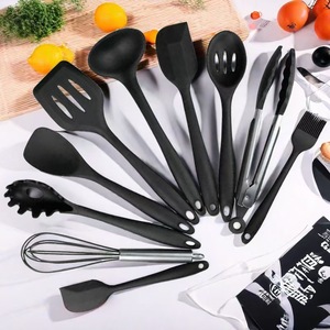 Ensemble d'ustensiles de cuisine en silicone, 10 pièces, antiadhésifs, résistants à la chaleur, pour la cuisson et la friture - Product Image 2
