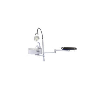 Semplice <span class=keywords><strong>unit</strong></span>à dentale pieghevole con luce lampada palo vassoio e sputoon Set materiale metallico - Product Image 1