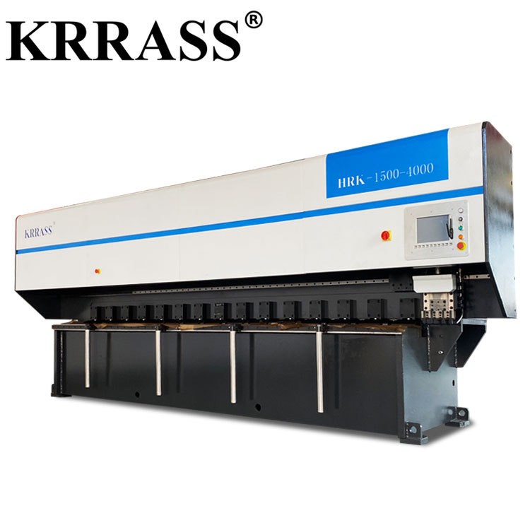Sheet metal V-grooved and folded sheet material by V Grooving Machine