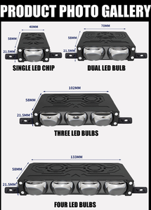 ไฟเสริมภายนอกสอง<span class=keywords><strong>สี</strong></span> <span class=keywords><strong>ขาว</strong></span>-เหลือง 90W แบบเมทริกซ์ เลนส์คู่ ไฟตัดหมอก DRL ไฟเลี้ยว ไฟกระจังหน้ารถยนต์ - Product Image 5