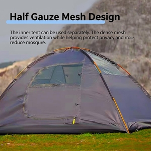 Tente de camping <span class=keywords><strong>l</strong></span>égère et imperméable pour la <span class=keywords><strong>randonnée</strong></span>, OEM, installation facile, abri portable pour les voyages et les aventures en plein air - Product Image 2