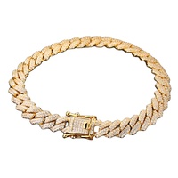 <strong>Best</strong> <strong>Selling</strong> 8.5mm Two Rows Iced Out Man HipHop Jewelry GRA Certificate Pass Diamond Tester VVS1 <strong>Moissanite</strong> Cuban Link <strong>Chain</strong> Men