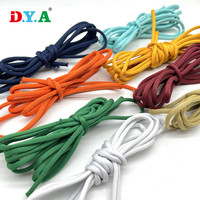 Vente chaude Couleur Personnalisée Nylon Sport Baskets Lacets Corde Coloré Rond Épais Nylon Cordon De Tirage