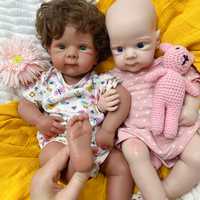Poupée Bébé Reborn en Silicone Betties de 20 Pouces avec Cheveux Implantés à la Main, Jouet Bébé Ultra Réaliste, Sucette Disponible