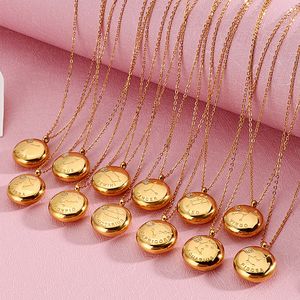 MECYLIFE Collier étoile céleste en or 18 carats étanche sans ternissement Bijoux Collier signe <span class=keywords><strong>du</strong></span> zodiaque minimaliste Collier <span class=keywords><strong>horoscope</strong></span> - Product Image 4