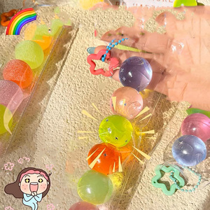 NEW Instagram Rainbow Transparent Ball <b>Squishy</b>-Soft Bouncy Stress Relief Gift for Kids Adults Relax Time Decompression Toys - Product Image 2