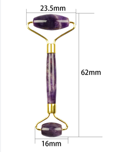 Ametysten-Woller Gesichtsmassage Stein lila Jade-Woller Natur-Amethisten-Kristall - Product Image 4