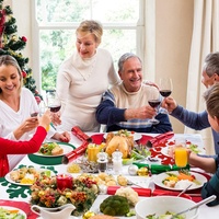 8 pièces rouges et vertes rondes tapis de cuisine de noël dîner tapis de table de noël accessoire isolation thermique tapis antidérapant