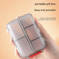 Boîtes de rangement pour pilules portables à 10 compartiments avec logo personnalisé Boîtes à médicaments quotidiennes Organisateur de rangement de voyage