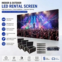 Mur vidéo LED pour location de concerts en extérieur P1.95 P2.9 P3.91, écran LED étanche IP65 à large gamme de couleurs pour diffusion en direct de festivals