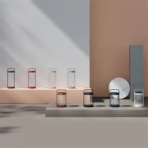 Yeni varış açık kısılabilir alüminyum fener tasarım şarj edilebilir restoran kablosuz masa lambası