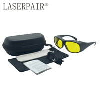 Lunettes de sécurité laser à prix de gros, haute visibilité, transmission lumineuse de 79 %, 450 nm OD6+, pour lasers bleus