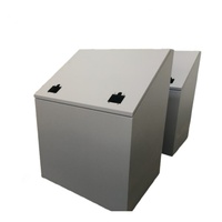 Fabrication de tôle sur mesure robuste 1/2/3/4 compartiments conteneur de stockage des aliments bac d'alimentation sec pour cheval oiseau Animal Premium