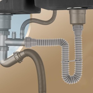 Vente directe usine – Kit de tuyau d'évacuation flexible pour évier de cuisine 1-1/2 po, extensible et anti-fuite - Product Image 6