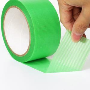 2-geri dönüştürülebilir kolay gözyaşı UV dayanıklı sprey boya korumak artık polietilen Film yeşil PE bez kanalı maskeleme yapışkan bant - Product Image 2