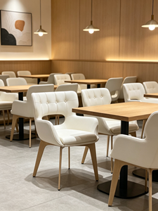 Nueva silla de comedor minimalista italiana de lujo ligero <span class=keywords><strong>en</strong></span> cuero de microfibra, silla para mesa de té, patas de silla de acero inoxidable sólido - Product Image 3