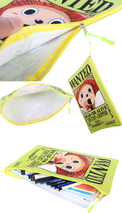 26 nuevo diseño Anime Wanted Luffy Demon Slayer Attack on <span class=keywords><strong>Titan</strong></span> bolsa para documentos con cremallera para documentos A4 para estudiantes en la escuela - Product Image 4