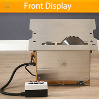 Scie WT20, utilisation en bricolage, ensemble de scie de table, ensemble d'établi pour le travail du bois, scie de table pliable, petite scie de table 2 en 1, scie électrique à levage