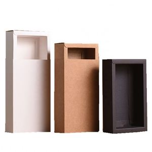 Four Size Set Folded Upscale Kraft Paperboard Gift Belt Packaging Sleeve <b>Boxes</b> - Product Image 4