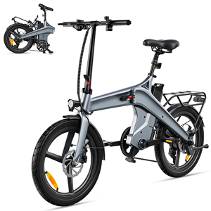 DYU T1 Electric Folding Bike 20 Inch 250W Brushless Motor lightweight ladies commuter <b>ebike</b> with removable lithium <b>battery</b> - Product Image 5