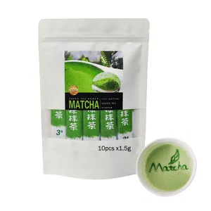 Sachet Pack Authentic Matcha Tea Powder First Harvest Ceremonial Grade Green Tea Matcha Powder