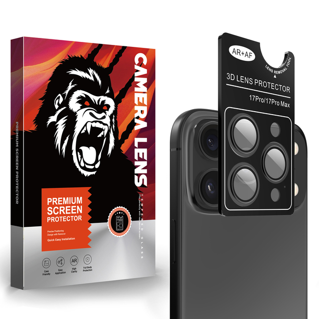 Custom 9H Hardness Tempered Glass Screen Protector for 16 Pro Max Camera Lens with Anti-Scratch & Full Coverage
