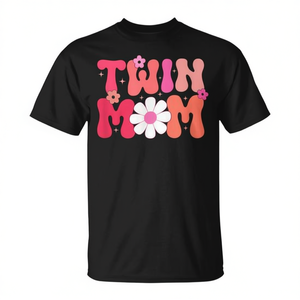 T-shirt pour maman de jumeaux, pour les nouvelles mamans de jumeaux, cadeau pour la fête des mères - Product Image 2