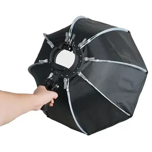 65cm Foldable Octagon Softbox 55cm 90cm Bracket Mount Soft box Handle for Godox Speedlite Flash Light