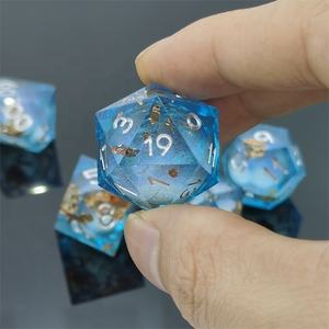 कहानी कहने का खेल <span class=keywords><strong>dice</strong></span> रोलिंग बेबी ब्लू क्विकसैंड सोने का पत्ता तरल कोर <span class=keywords><strong>dice</strong></span>. <span class=keywords><strong>dice</strong></span> सेट - Product Image 4