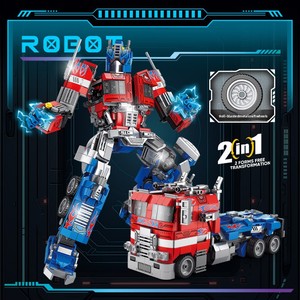 Robot transformable unisexe 8840 transfrontalier, modèle de voiture en plastique à construire, <span class=keywords><strong>Optimus</strong></span> Mech, <span class=keywords><strong>jouet</strong></span> éducatif, cadeau pour les 14 ans et plus - Product Image 4