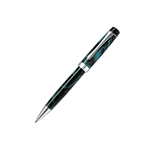 Lápiz Mecánico Giratorio con Cinco Espirales de Mármol, Cuerpo de Resina, Detalles Metálicos Plateados, Tinta Suave de Lujo, Bolígrafo para Escritura Profesional - Product Image 4
